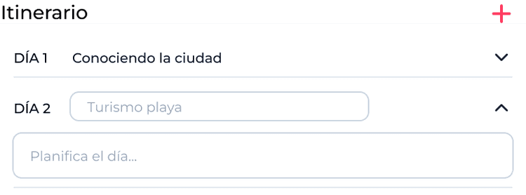 Organize the day-to-day itinerary